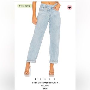 Agolde Criss Cross Upside Jean
